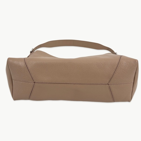 Aspinal of London Pebble Leather Hobo Shoulder Bag | Soft Taupe | Discontinued - Picture 6 of 16